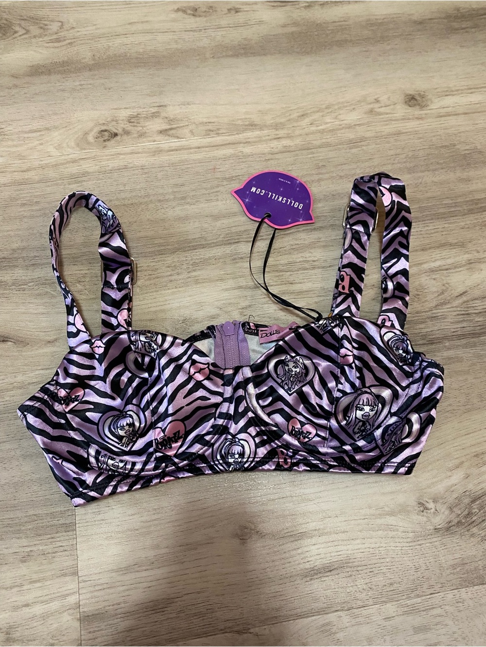 Dolls Kill x Bratz Wild at Heart Bustier Top- NWT - Picture 3 of 14